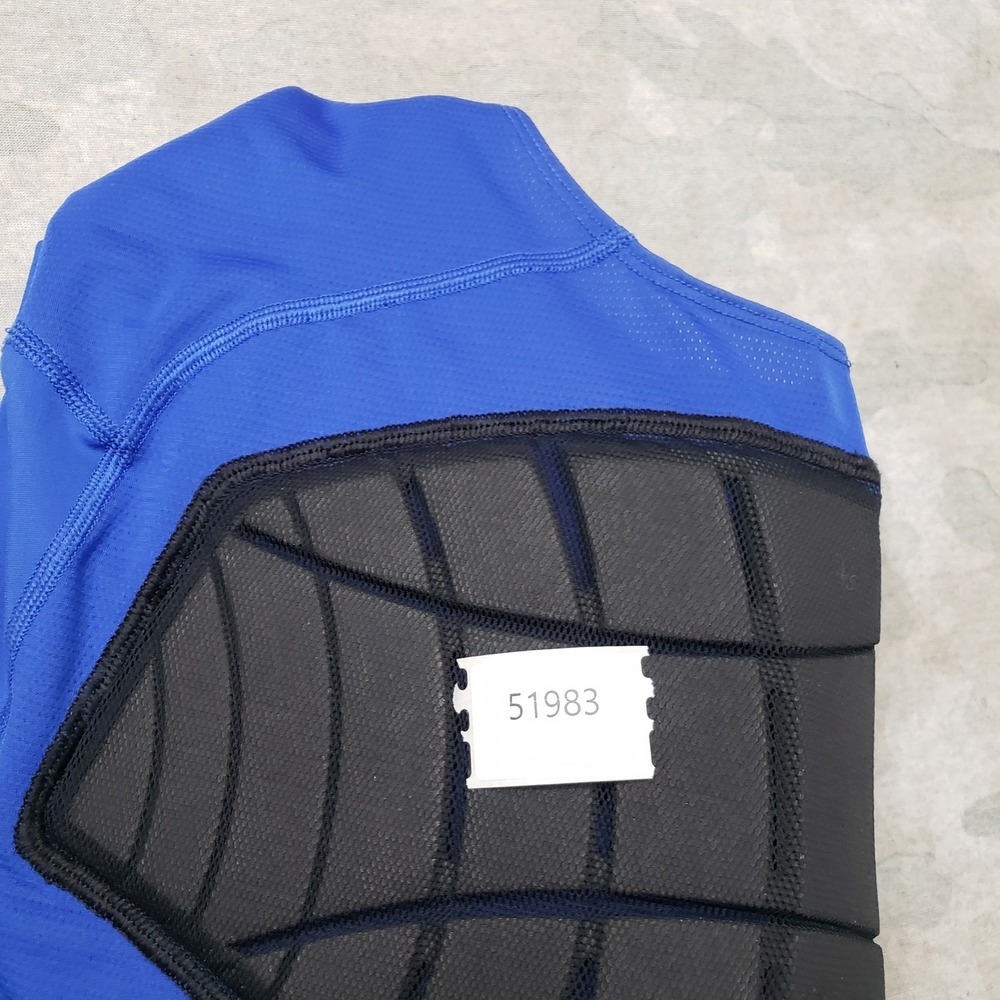Nike Pro Tank Shirt Men Small Blue Padded Football Compression Sleeveless - Picture 12 of 12